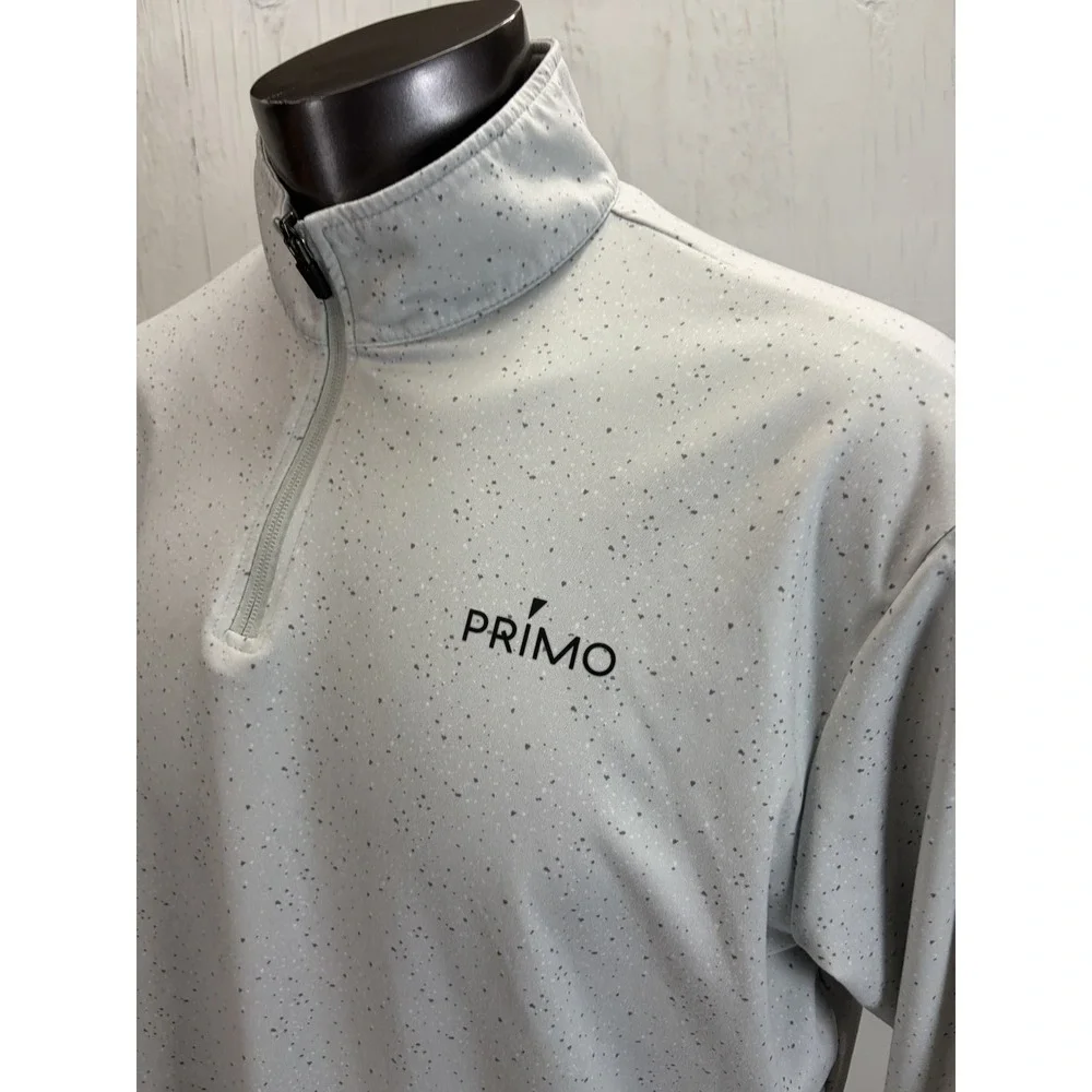 Mens Primo Golf 1/4 Zip Pullover Sweater Jacket Long Sleeve Stretch Performance